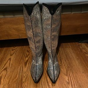 Size 9 disco cowboy boots